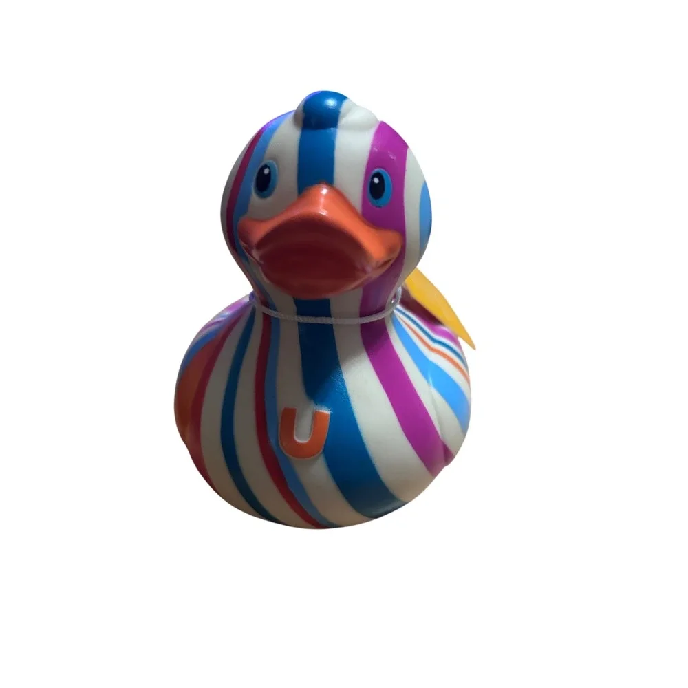Bud Designroom Dreamduck Rubber Duck Unisex Multicolor Striped 2004 Toy